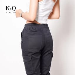 Thumbnail Quần Túi Hộp Kaki unisex KQSTYLING Xám Chì co giãn cao cấp (xưởng quần jogger kaki) 2