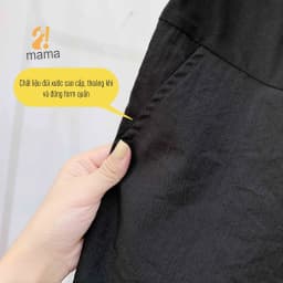 Thumbnail Quần đùi bầu chất đũi mùa hè 2MAMA lửng ống rộng dáng suông a - V42 4