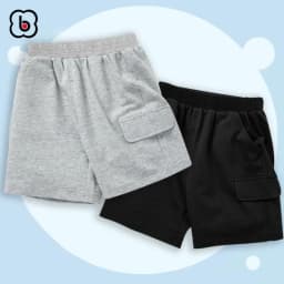 Thumbnail Quần đùi bé trai BabyloveGO quần short cho bé túi nắp giả cạp chun co giãn mềm mịn thoáng mát QT002 1