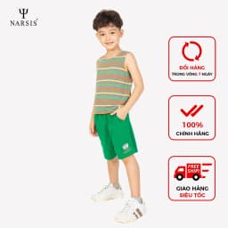 Thumbnail Quần Đùi Bé Trai Narsis, Chất Cotton Mềm Mịn, Co Giãn, Nhiều Màu, Thiết Kế Dễ Thương, Thoải Mái 1