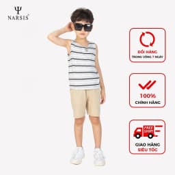 Thumbnail Quần Đùi Bé Trai Narsis, Chất Cotton Mềm Mịn, Co Giãn, Nhiều Màu, Thiết Kế Dễ Thương, Thoải Mái 3