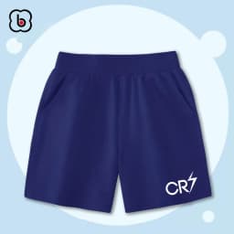 Thumbnail Quần đùi bé trai Ronaldo Messi mẫu mới 2025 chất da cá cạp chun co giãn phong cách mùa hè cho bé từ 2 đến 10 tuổi 4