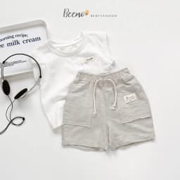 Thumbnail Quần đùi Beemo phối mác túi kèm dây rút chất liệu cotton co giãn mặc mùa hè đi học,đi chơi cho bé từ 1 - 7 tuổi 23136Q 3