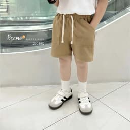 Thumbnail Quần đùi cho bé Beemo (Form vừa) phối túi kèm dây rút chất liệu cotton co giãn thoải mái mặc hè từ 1 - 7 tuổi 22030Q 4