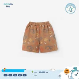 Thumbnail Quần đùi cho bé Mompa 1-5 tuổi vải Cotton Actif mềm mại co giãn thoáng khí 593 4
