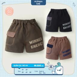 Thumbnail Quần đùi cho bé Mompa 1-5 tuổi vải Cotton Actif mềm mại co giãn thoáng mát 234 1