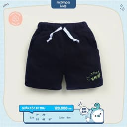 Thumbnail Quần đùi cho bé Mompa 1-5 tuổi vải Cotton Actif mềm mại co giãn thoáng mát 234 3