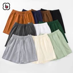 Thumbnail Quần đùi cho bé trai bé gái BabyloveGO quần short thun có túi chất liệu cotton thoáng mát QT012 1
