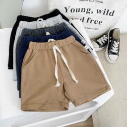 Thumbnail Quần đùi cho bé trai gái Beemo, Chất liệu cotton da cá, 4 màu xinh xắn, phối áo phông cực đẹp B114 2