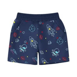 Thumbnail Quần đùi cho bé trai SKIDS quần thun ngắn cho trẻ em mùa hè cotton họa tiết khủng long oto 3