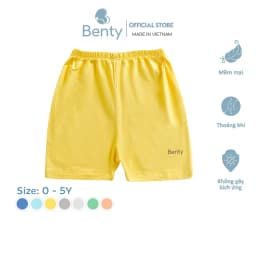 Thumbnail Quần đùi cho trẻ em Benty vải cotton mềm mịn, thoáng mát 1