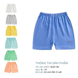 Thumbnail Quần đùi cho trẻ em Benty vải cotton mềm mịn, thoáng mát 2