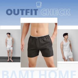 Thumbnail Quần đùi nam BAMIHOME mặc nhà phong cách Unisex chất thun cotton cao cấp form Slim Fit QT4C01 3