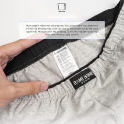 Thumbnail Quần đùi nam BAMIHOME mặc nhà phong cách Unisex chất thun cotton cao cấp form Slim Fit QT4C01 4