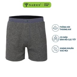 Thumbnail Quần Đùi Nam Narsis, Big Size, Chất đa dạng, Mềm Mại, Thoáng Khí, Hàng Thiết Kế Chính Hãng 3