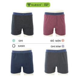Thumbnail Quần Đùi Nam Narsis Bigsize Chất Cotton Mềm Mại, Thoáng Khí, Hàng Thiết Kế Chính Hãng 2