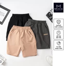 Thumbnail Quần đùi nam thể thao MMANS basic lửng ngố chất thun co giãn đẹp phong cách hàn quốc 1