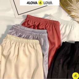 Thumbnail Quần đùi nữ mặc nhà lụa satin cao cấp 4LOVA cạp chun co dãn mềm mại quyến rũ nhiều màu cósizeEVA074 4