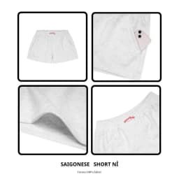 Thumbnail Quần Đùi Nữ SAIGONSE Lưng Chun Thun Nỉ Ống Rộng Thoải Mái Phong Cách Tiện Lợi Tôn Dáng 2