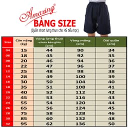 Thumbnail Quần đùi, short lưng thun học sinh cấp 1, màu xanh đi học, 2 túi đắp ngoài, từ 14 đến 95kg, AMAZING 2