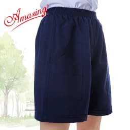Thumbnail Quần đùi, short lưng thun học sinh cấp 1, màu xanh đi học, 2 túi đắp ngoài, từ 14 đến 95kg, AMAZING 4