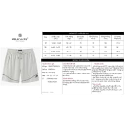 Thumbnail Quần Đùi Short Nam Thêu Chữ Kí 9QDGT503 Biluxury Vải Gió Mỏng Mát Không Bai Gião Co Xù Có Túi Trước Sau 2
