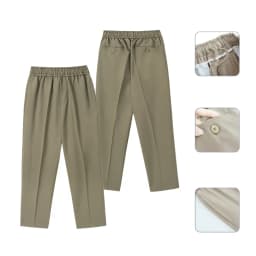 Thumbnail Quần vải cạp chun Baeton daily pant mặc thường ngày chất liệu coolmax cực mềm mịn, thoáng mát-D02 2