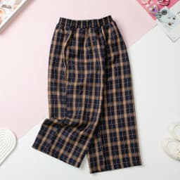 Thumbnail Quần vải dài mát, mềm mịn Bé gái LITIBABY kẻ caro size 6 đến 16 tuổi 1