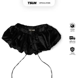 Thumbnail Quần Váy Ngắn Bí Dáng Phồng Màu Đen Brand TSUN Chính Hãng - Pumpkin Mini Skirt, Nữ, May 2 Lớp 1