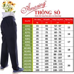 Thumbnail Quần xanh học sinh lưng thun, đồng phục đi học, xếp 2 ly, dây kéo,form rộng, từ 20 đến 95kg, AMAZING 2