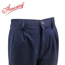 Thumbnail Quần xanh học sinh lưng thun, đồng phục đi học, xếp 2 ly, dây kéo,form rộng, từ 20 đến 95kg, AMAZING 4