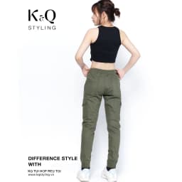 Thumbnail QuầnTúi Hộp Kaki KQSTYLING Rêu Tối co giãn cao cấp premium 2