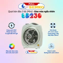 Thumbnail Quạt bàn đảo Senko 2 tấc BD230 - 3 tấc BD1010/BD1012 - 4 tấc BD1410 - Màu ngẫu nhiên - Chính hãng 1