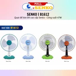 Thumbnail Quạt bàn B4 Senko B1612 - Giao màu ngẫu nhiên - Hàng Chính Hãng 3