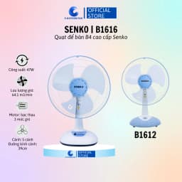 Thumbnail Quạt bàn B4 Senko B1612/B1616 - Giao màu ngẫu nhiên - Hàng Chính Hãng 1
