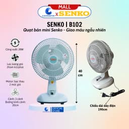 Thumbnail Quạt bàn mini SENKO B102 - màu ngẫu nhiên 1