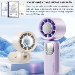 Thumbnail Quạt Cầm Tay 100 Cấp Độ HOKU Quạt Gấp Gọn Đa Năng, Tốc Độ Gió Siêu Mạnh Tích Hợp Pin 4000mah QMN06 2