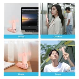 Thumbnail Quạt Cầm Tay 3 in 1 JISULIFE F8X Plus 4500mAh Tích Hợp Sạc Dự Phòng - Đèn Pin Siêu Sáng Bảo Hành 12 tháng 4