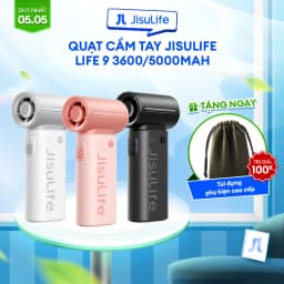 Thumbnail Quạt Cầm Tay Mini JISULIFE Life 9 Pin 3600mAh/5000mAh 5 Cấp Độ Gió | Sử dụng Lên Đến 12H | Bảo Hành Chính hãng 12 Tháng 1