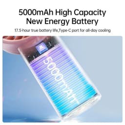 Thumbnail Quạt Cầm Tay mini JISULIFE Life 4 Pin 3600/5000mAh | 5 Cấp Độ Gió - Sử Dụng Liên Tục 12H | Bảo Hành Chính Hãng 12 Tháng 2