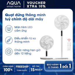 Thumbnail Quạt cây đứng Aqua FED3501R thân quạt máy cảm ứng, điều khiển từ xa, hẹn giờ 12 tiếng, thu dài ngắn 1
