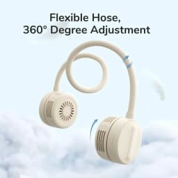 Thumbnail Quạt đeo cổ JISULIFE FA25 4W 1800mAh không cánh | 4 Cấp độ gió | Uốn dẻo linh hoạt | Sử dụng tới 12H - BH 12 tháng 3