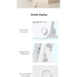 Thumbnail Quạt Để Bàn Tích Điện JISULIFE FA26 ABS Xoay 180 Độ - Pin 4500mAh Sử Dụng Lên Đến 15H Chính Hãng - Bảo Hành 12 Tháng 4