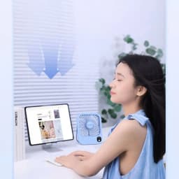 Thumbnail Quạt để bàn tích điện mini Yoobao F01 5000/10000mAh | Công suất 3W | 3 cấp độ gió tùy chỉnh | Màn hình LED | BH 12 tháng 3