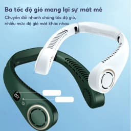 Thumbnail Quạt Đeo Cổ HOKU Tích Điện Không Cánh Siêu Mát 360 Độ 3 Chế Độ Mát Sử Dụng Lên Đến 16H Chính Hãng QDC03 3