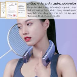 Thumbnail Quạt Đeo Cổ Làm Mát HOKU 5 Cấp Độ Gió Làm Mát Nhanh Không Gây Tiếng Ồn, Thời Gian Sử Dụng Lên Tới 10H QDC02 2