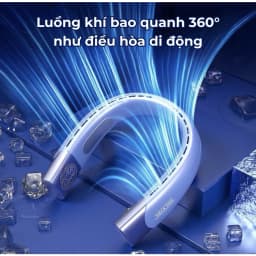 Thumbnail Quạt Đeo Cổ Làm Mát HOKU 5 Cấp Độ Gió Làm Mát Nhanh Không Gây Tiếng Ồn, Thời Gian Sử Dụng Lên Tới 10H QDC02 3