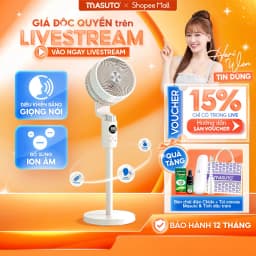 Thumbnail Quạt Điện Cây Masuto AI Điều Khiển Bằng Giọng Nói Quạt Mát Ion Âm Bổ Sung Oxy Điều Hòa Không Khí Remote Từ Xa BH 12tháng 1