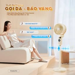 Thumbnail Quạt Điện Cây Masuto AI Điều Khiển Bằng Giọng Nói Quạt Mát Ion Âm Bổ Sung Oxy Điều Hòa Không Khí Remote Từ Xa BH 12tháng 3