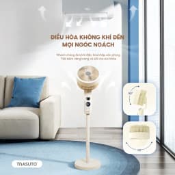 Thumbnail Quạt Điện Cây Masuto Thông Minh AI Điều Khiển Bằng Giọng Nói Quạt Mát Ion Âm Bổ Sung Oxy Điều Hòa Không Khí Remote Từ Xa 3